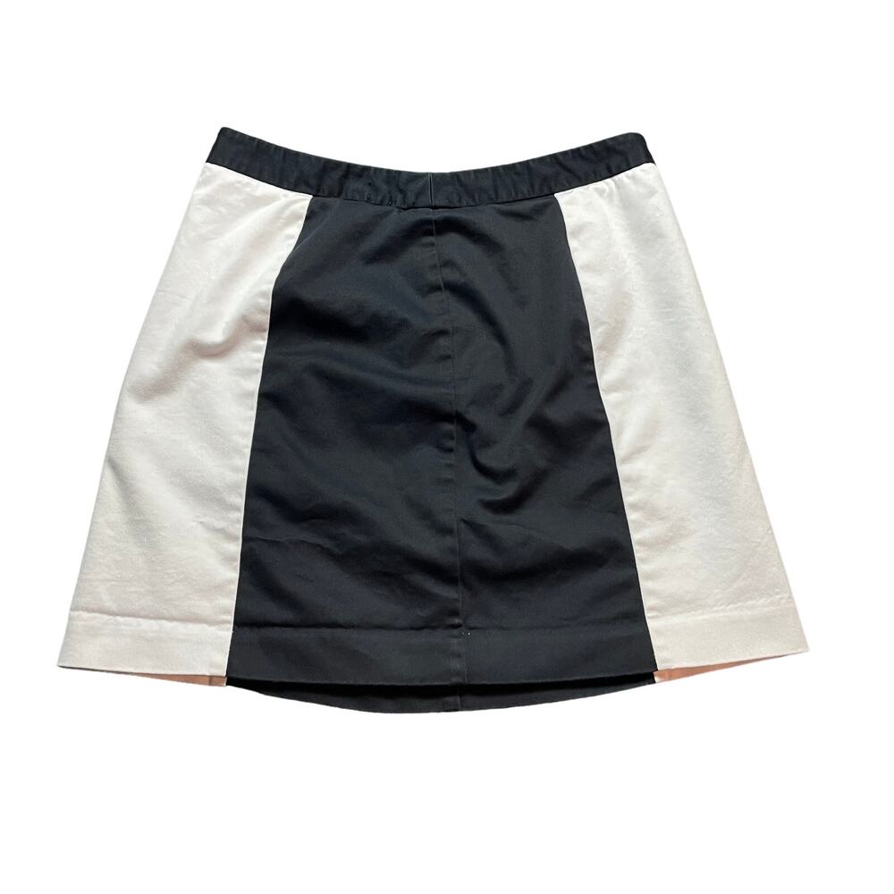 Worthington‎ Black and White Skirt Women's Size 6 Cotton Outer Polyester Lined